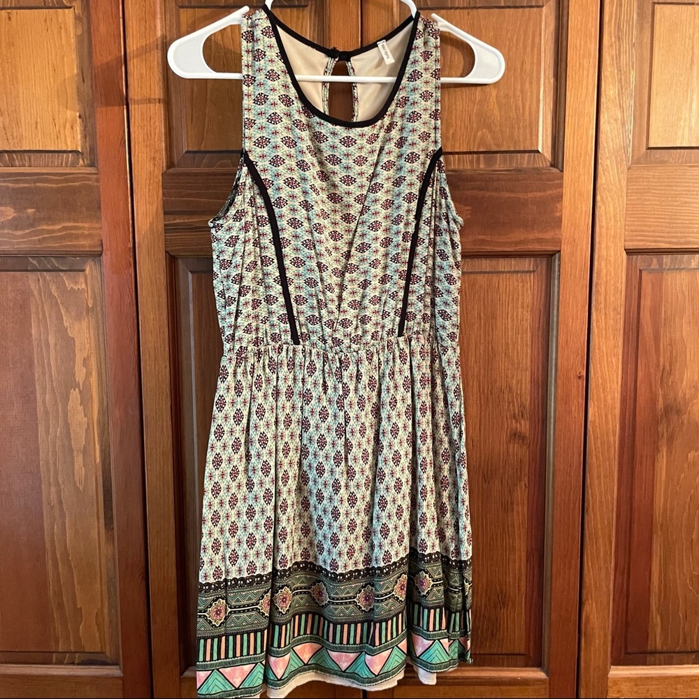 Hello Miss size large printed dress